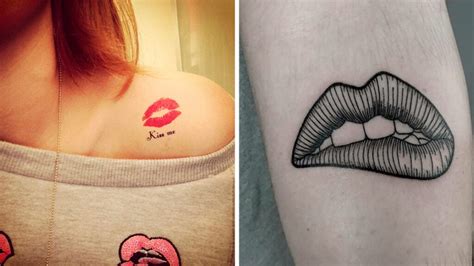 tatuajes de besos para mujeres significado|Tatuajes de Beso (Labios de Mujer)